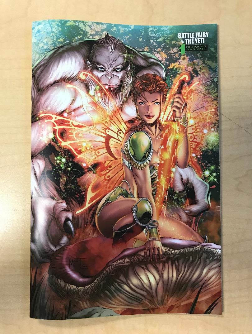Battle Fairy & The Yeti #1 MARAT MYCHAELS Variant Cover BooKooComix Worldwide Exclusive Only 50 Copies Made!!!