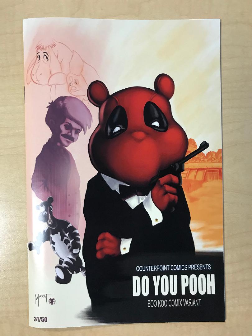 Do You Pooh #1 James Bond 007 Homage Variant Cover by Marat Mychaels Limited to 50 Serial Numbered Copies BooKooComix Exclusive Edition 00-POOH