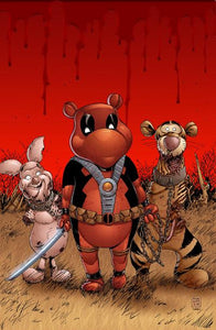 Do You Pooh #1 The Walking Dead #19 DRIPPING BLOOD Virgin Variant Cover by Marat Mychaels 2021 BooKooComix Halloween Bash Exclusive!!!