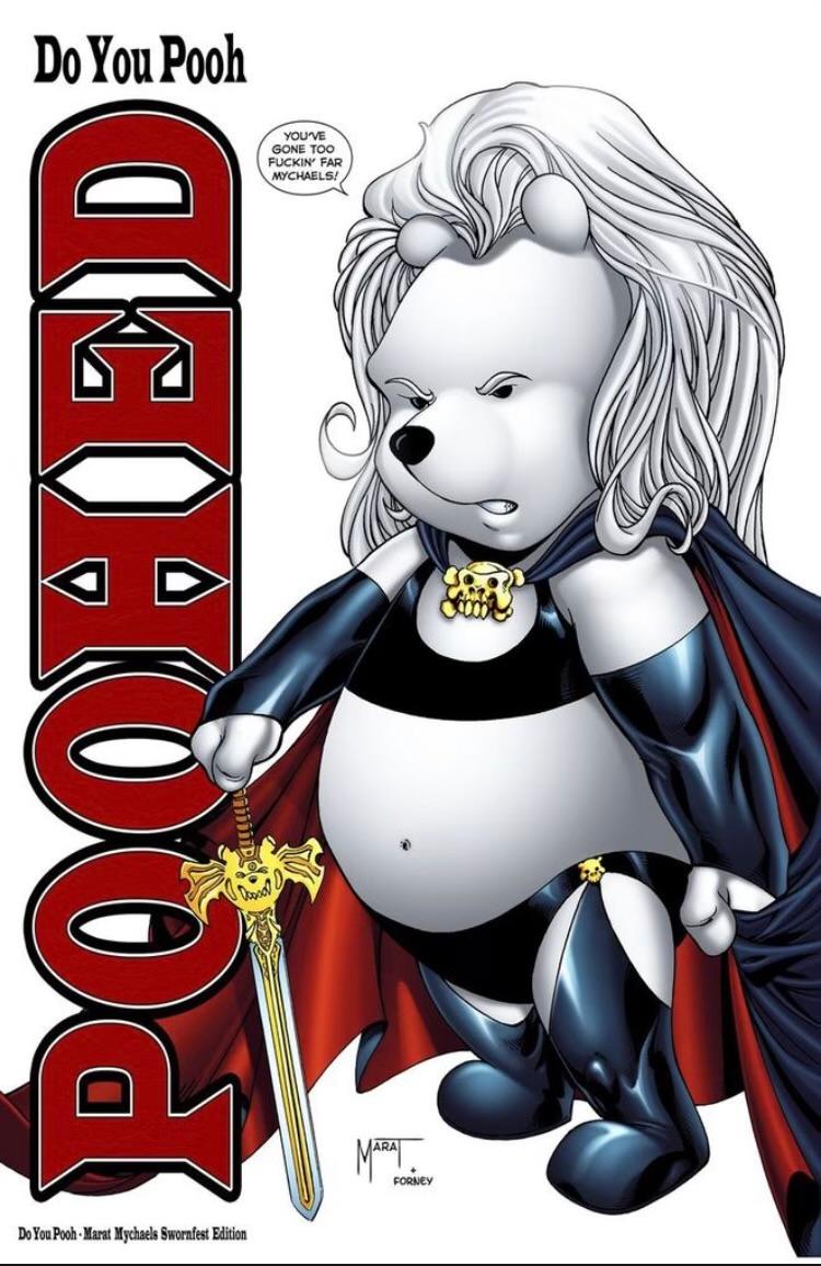 Do You Pooh #1 Lady Death Sworn Homage Trade Dress Variant Cover by Marat Mychaels Limited to 150 Serial Numbered Copies Worldwide