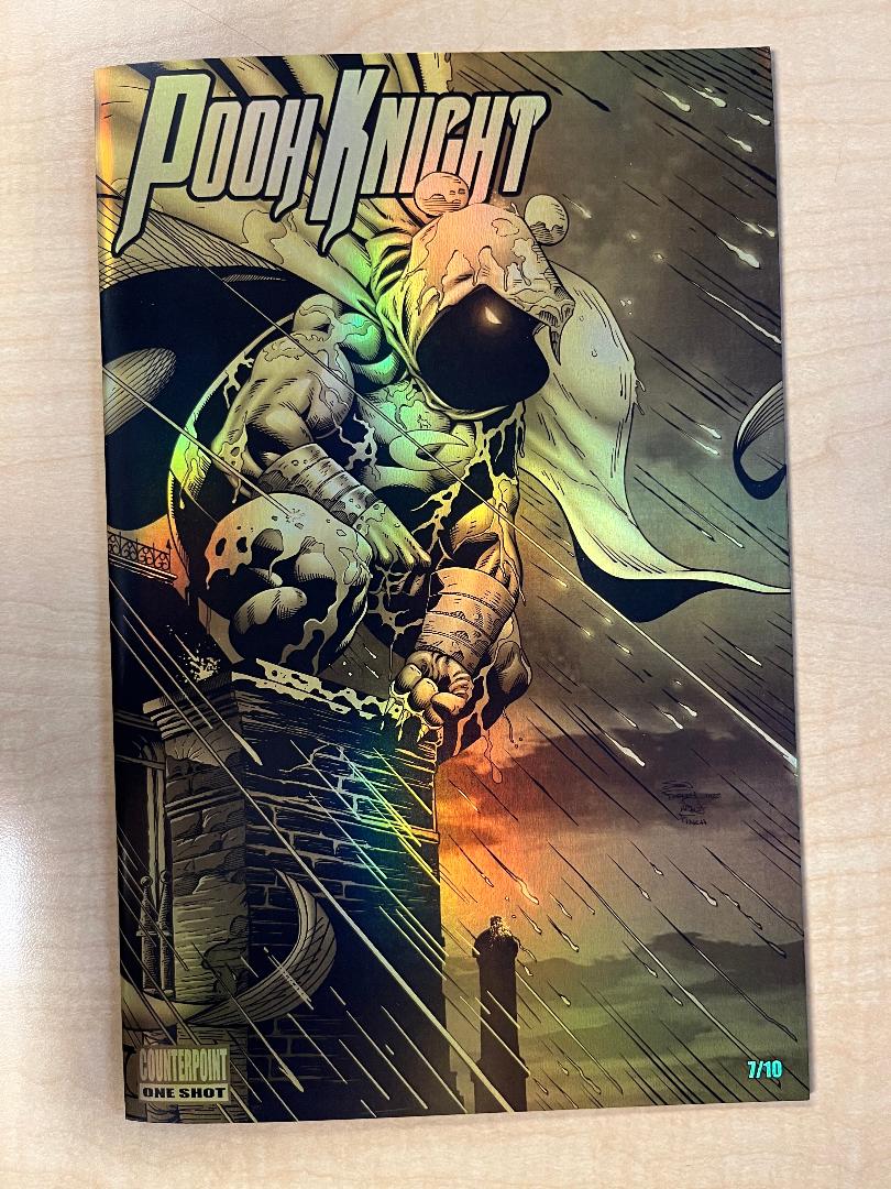 Do You Pooh #1 Moon Knight #2 David Finch Variant Cover Homage GOLD Chrome Trade Dress Variant by Sean Forney Limited to 10 BooKooComix & Lost Cause Comics Exclusive