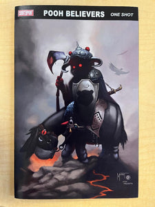 Do You Pooh Pooh Believers Death Dealer Frank Frazetta Homage Variant Cover by Marat Mychaels