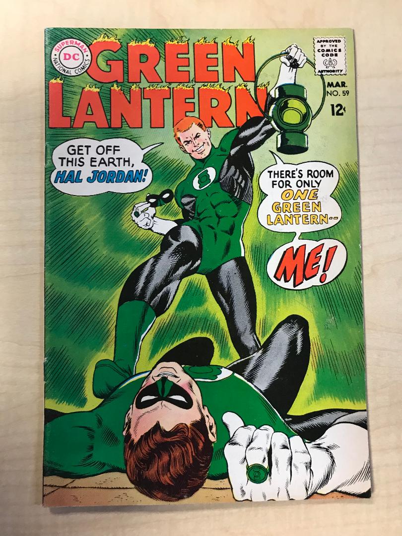 Green Lantern #59 First Appearance of Guy Gardner Gil Kane Cover F/VF DC Comics March 1968