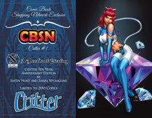 Load image into Gallery viewer, Penny for Your Soul #1 &amp; Critter #1 Ten Year Anniversary Editions CBSN Exclusive 2 Book Set by Justin Hunt &amp; Sanju Nivangune Limited to 200!!!