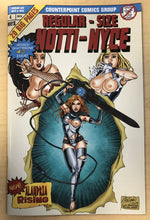 Load image into Gallery viewer, Notti &amp; Nyce #4 Giant Size X-Men #1 Homage NAUGHTY TOPLESS Variant Cover by Jon Stinsman Counterpoint Entertainment