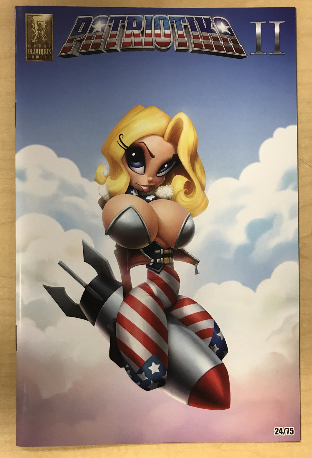 Patriotika #2 2019 Long Beach Comic Con Exclusive BOMBSHELL Variant Cover by Stef Wilson Only 75 Copies Made!!!