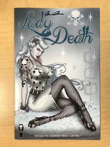 Lady Death Hellraiders #1 BOMBSHELL Variant Cover by David Harrigan Signed Brian Pulido