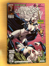 Load image into Gallery viewer, Lady Death Unholy Ruin #1 Venomous Trade Dress Variant Cover by Marat Mychaels Signed by Brian Pulido w/ COA Amazing Spider-Man #316 Homage  Limited to 140 Copies