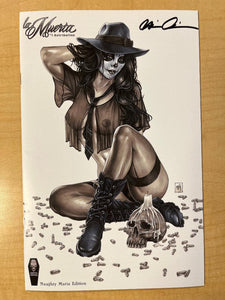 La Muerta Retribution #1 Naughty Maria Variant Cover by Mike Krome Signed by Brian Pulido w/ COA