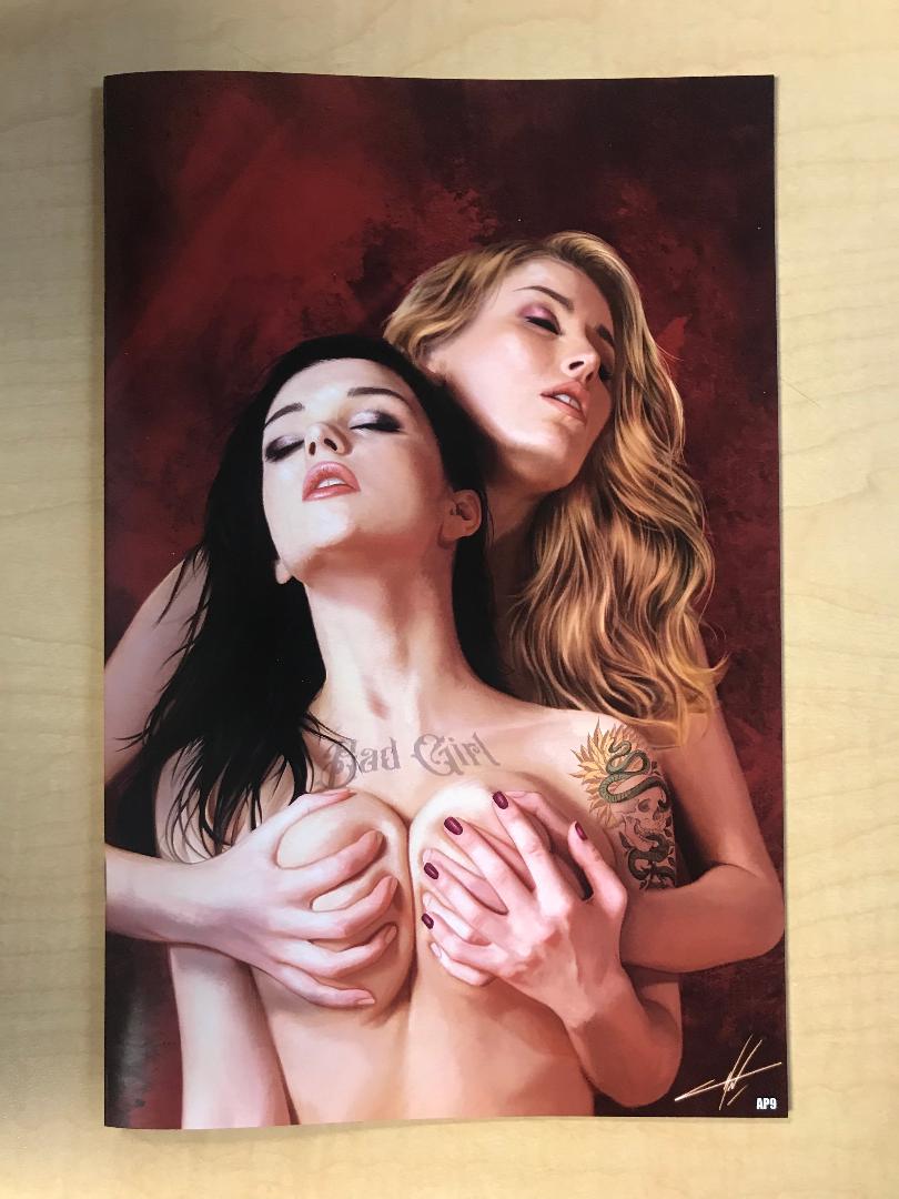 Notti & Nyce #12 Scarlet Virgin Variant Cover by Carla Cohen Artist Proof AP Edition Limited to 10 Serial Numbered Copies Comic Kingdom Exclusive