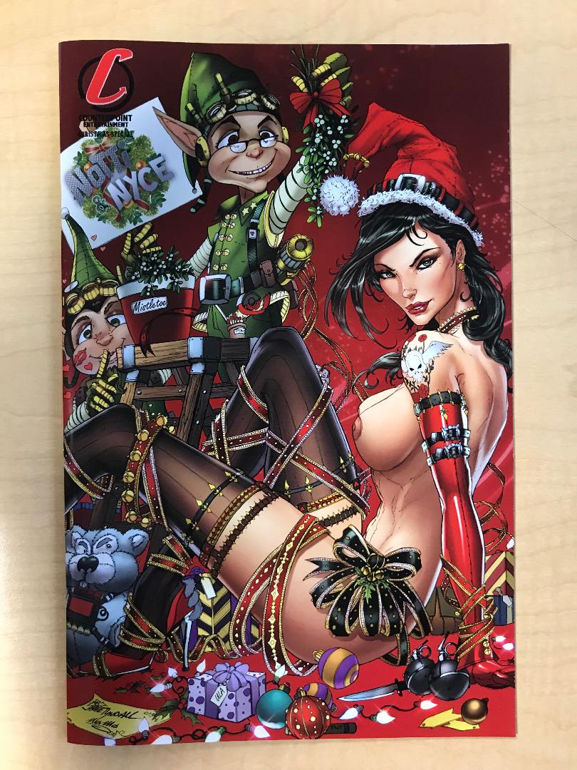 Notti & Nyce 2013 Christmas Special Notti Naughty Wraparound Variant Cover by Jamie Tyndall Limited to 100 Copies