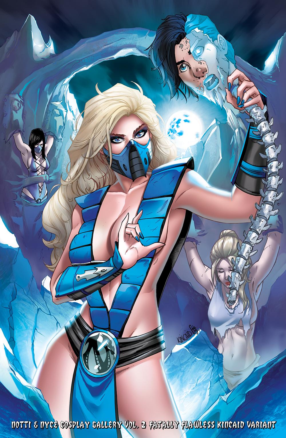 Notti & Nyce Cosplay Gallery Vol. 2 Fatally Flawless Mortal Kombat Sub-Zero Homage Variant Cover by Ryan Kincaid