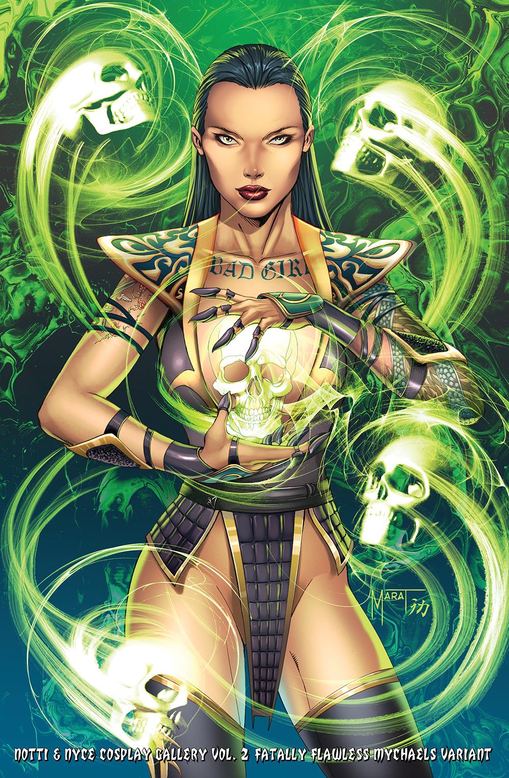 Notti & Nyce Cosplay Gallery Vol. 2 Fatally Flawless Mortal Kombat Shang Tsung Homage Variant Cover by Marat Mychaels