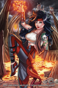 Notti & Nyce Cosplay Gallery Vol. 2 Fatally Flawless Mortal Kombat Liu Kang Homage Variant Cover by Marissa Pope & Gwenaëlle Daligault