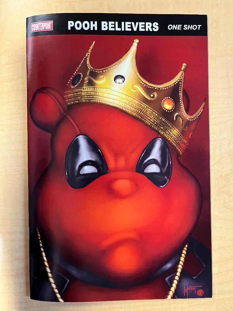 Do You Pooh Pooh Believers Biggie Smalls Crown Homage Variant Cover by Marat Mychaels