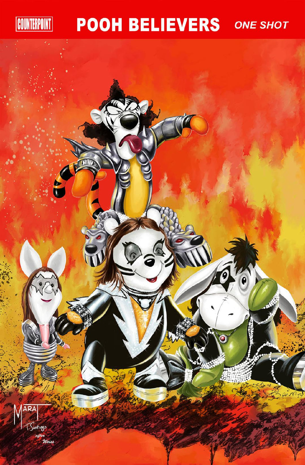 Do You Pooh Pooh Believers KISS Marvel Super Special #1 Alan Weiss & Gary Morrow Homage Variant Cover by Marat Mychaels