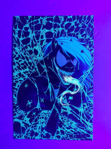 My Nightmarish Little Venomous Ponies & The Magical Friendship Zombies #1 Spider-Man #1 Todd McFarlane Homage Metal Black Light Virgin Printer Proof PP Variant Cover by Jacob Bear Limited to 10 Serial Numbered Copies 2022 ECCC Exclusive Edition