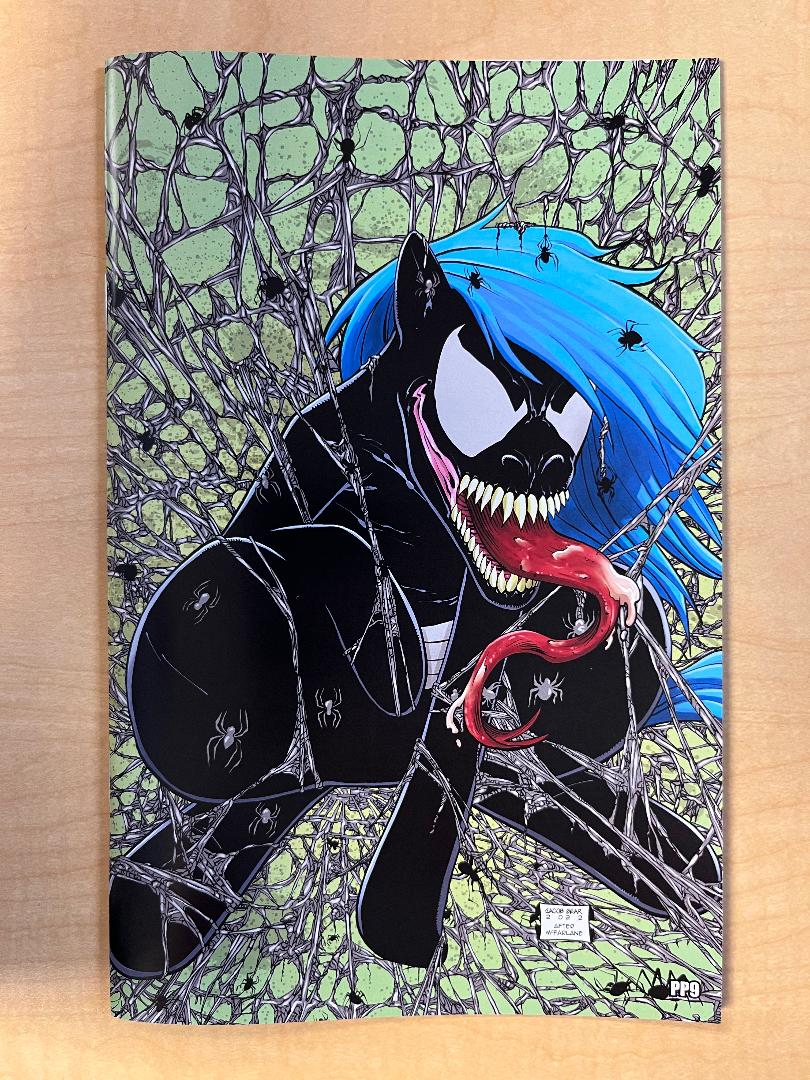 My Nightmarish Little Venomous Ponies & The Magical Friendship Zombies #1 Spider-Man #1 Todd McFarlane Homage VIRGIN Printer Proof PP Variant Cover by Jacob Bear Limited to 10 Serial Numbered Copies 2022 ECCC Exclusive Edition