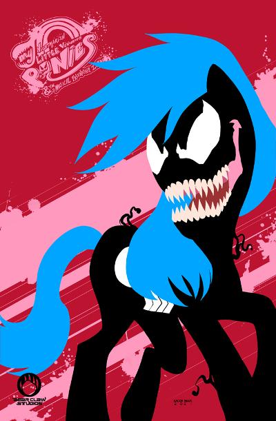 My Nightmarish Little Venomous Ponies & The Magical Friendship Zombies #1 PUNK ROCK PONY Trade Dress Variant Cover by Jacob Bear Limited to 25 Serial Numbered Copies!!!
