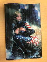 Load image into Gallery viewer, Patriotika #1 After The Storm Naughty Virgin Variant Cover by KYE Limited to 50 Serial Numbered Copies BooKooComix Exclusive Edition.
