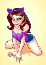 Load image into Gallery viewer, Totally Rad Lives #1 H Kitty Banger Nice &amp; Naughty 2 Book Variant Cover Set by Joel Souza Kickstarter Exclusive