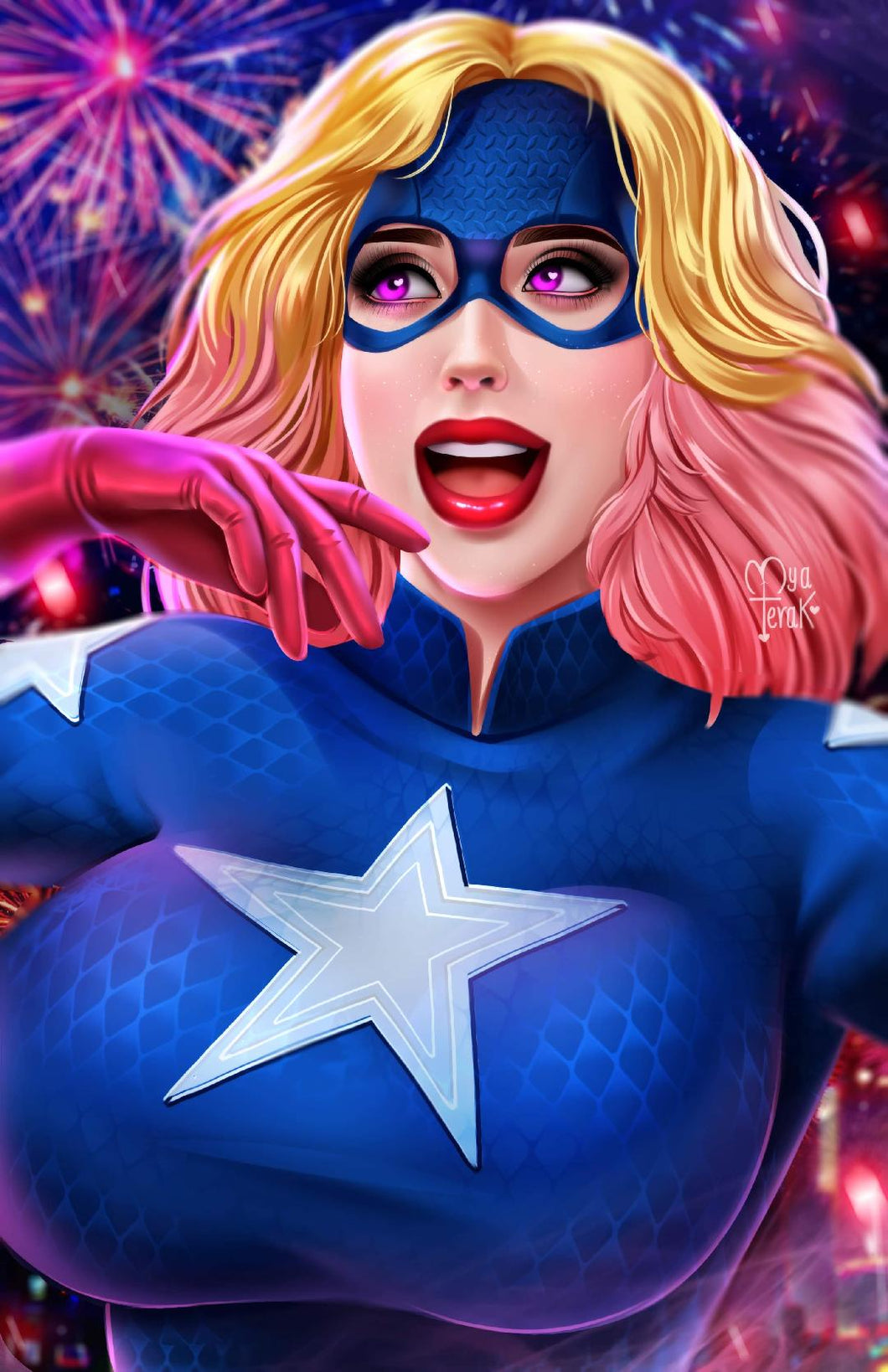 Totally Rad Lives #1 Stargirl Cosplay Nice & Naughty 2 Book Variant Cover Set by Myaterak BooKooComix 2022 4th of July Exclusive Editions Limited to 50