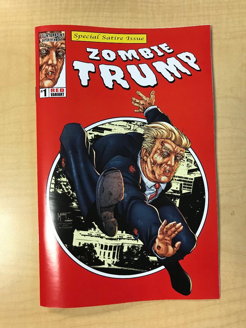 ZOMBIE TRUMP Red Republican Variant Cover & Ending by Marat Mychaels ASM 300 Homage Counterpoint Comics