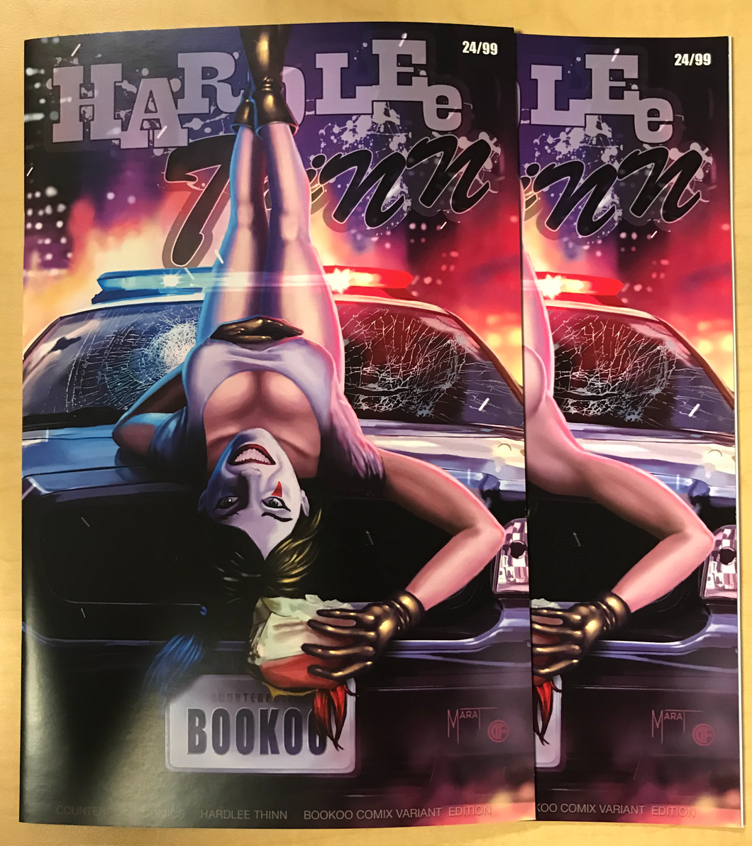 Hardlee Thinn #1 Birds of Prey German Homage Nice & Naughty Set Marat Mychaels BooKooComix Exclusive Only 99 Sets Made!!!