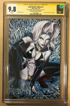 Load image into Gallery viewer, Lady Death Gallery #1 Deathcrawler Virgin Art Edition MM Artist Proof Double Signed by Marat Mychaels &amp; Brian Pulido CGC Signature Series Graded 9.8 Only 5 Copies Made!!!
