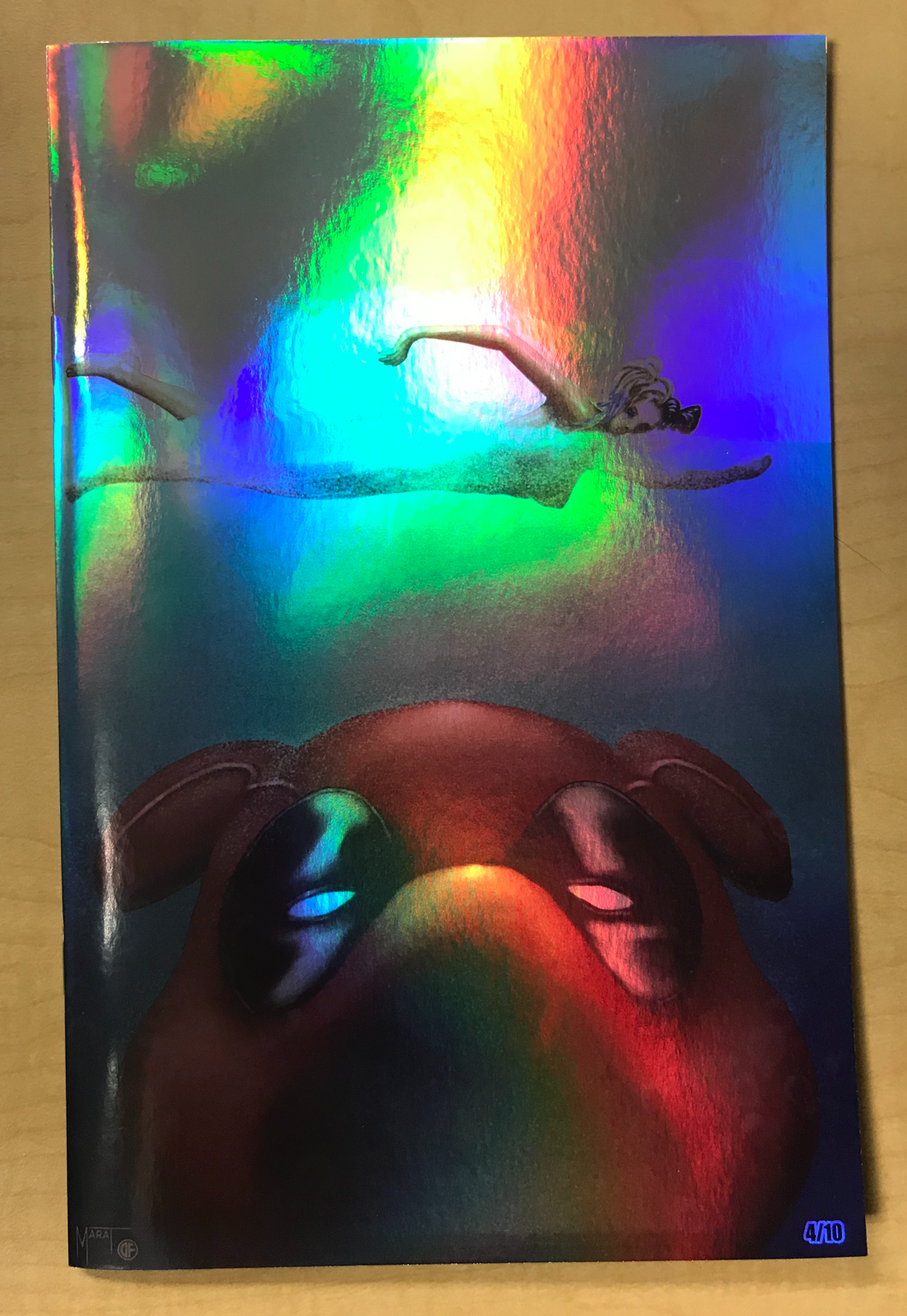 Do You Pooh? #1 JAWS Movie Poster Homage Edition Virgin CHROME HOLOFOIL Variant Cover by Marat Mychaels BooKooComix Exclusive Only 10 Copies Made!!!