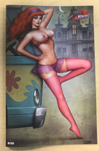 Load image into Gallery viewer, Notti &amp; Nyce Cosplay Gallery #1 DAPHNE NAUGHTY Scooby Doo Homage Variant Cover by Nate Szerdy Only 125 Copies Made!!!