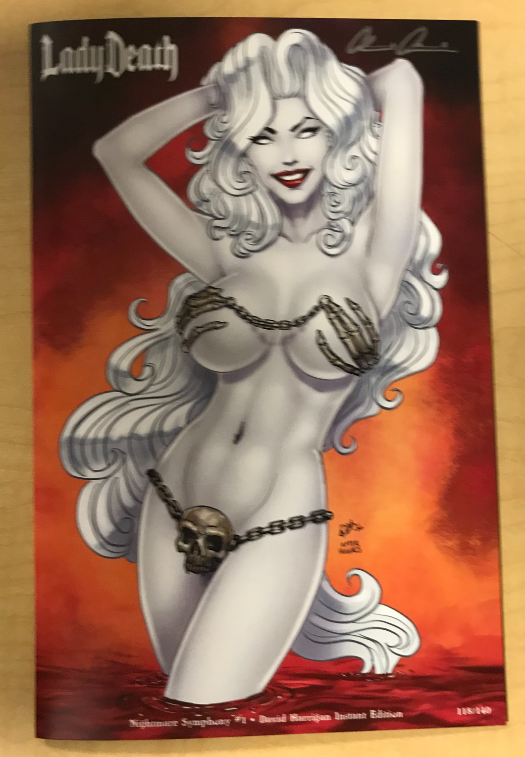 Lady Death: Nightmare Symphony #1 David Harrigan Instant Edition Crucial Con 2020 Exclusive Signed by Brian Pulido w/ COA Only 140 Copies Made!!!