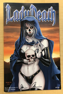 Lady Death: Dark Millennium #1 Calavera Edition Variant Cover by Richard Ortiz Signed by Brian Pulido w/ COA Limited to Only 113 Copies!!!