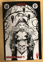 Load image into Gallery viewer, Lady Death: Apocalyptic Abyss #1 RAW Edition Variant Cover by Mike Krome Signed by Brian Pulido w/ COA Limited to Only 400 Copies!!!