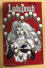 Load image into Gallery viewer, Lady Death: Fantasies #1 I Love You Edition Variant Cover by Geoff Kinnear, Jeremy Clark &amp; Sean Forney Signed by Brian Pulido w/ COA Limited to Only 99 Copies!!!