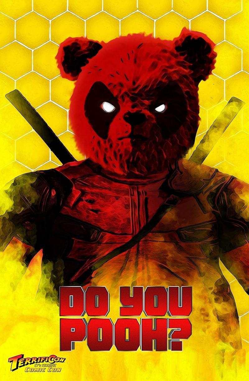 Do You Pooh? #1 X-Force Homage Yellow Honeycomb TerrifiCon Exclusive Variant Cover by Javan Jordan Limited to 100 Serial Numbered Copies Worldwide!!!